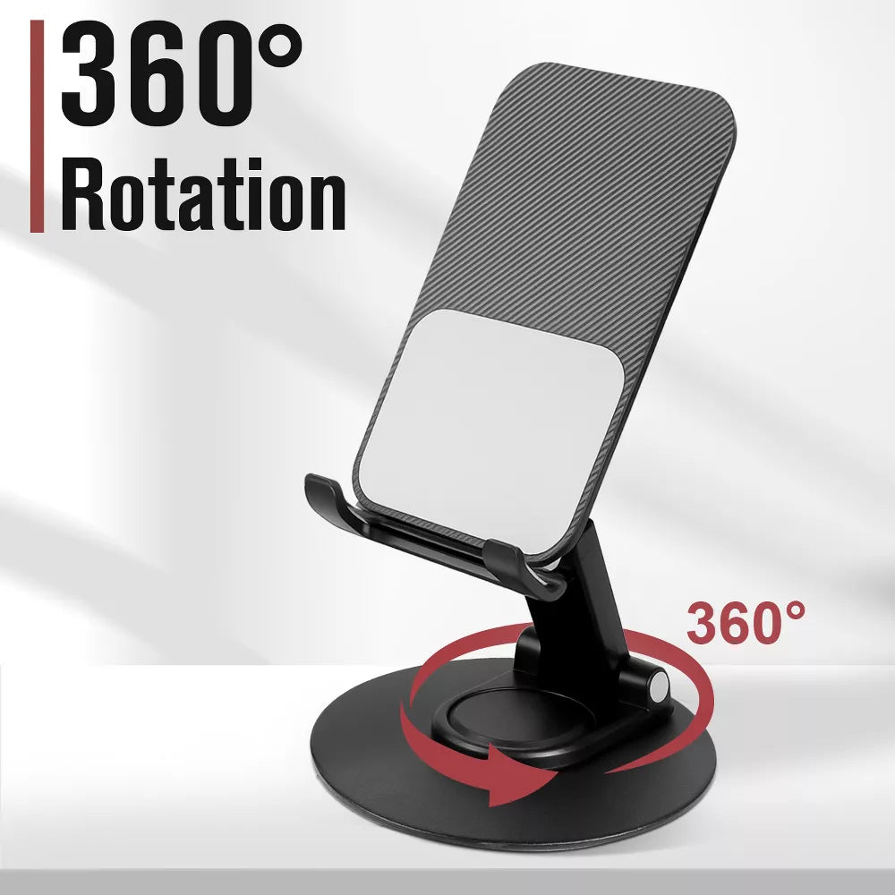 360‑Degree Rotating Foldable Desktop Device Stand